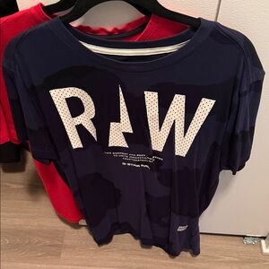 G-Star Navy Blue Graphic T-Shirt